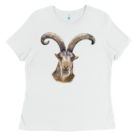 White spanish goat face Ladies Tee - LillyAllenDesigns