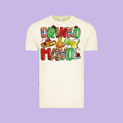 Drinko De Mayo Vintage Tee Designed By Lillyallendesigns