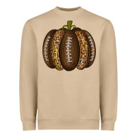 Mushroom American Football Pumpkin Heavyweight Sweatshirt - texasbilliewilder