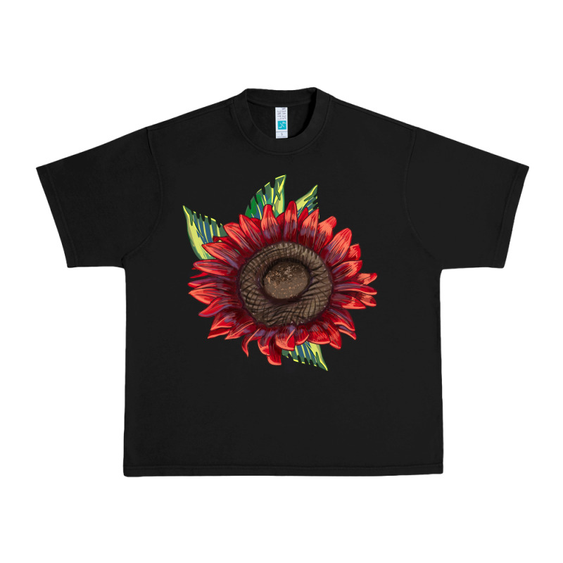 Procut Red Sunflower Urban Heavy Tee by LillyAllenDesigns | Teevron