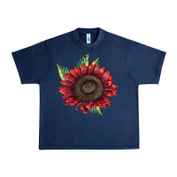 Navy ProCut Red Sunflower Urban Heavy Tee - LillyAllenDesigns