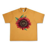 Peanut Butter ProCut Red Sunflower Urban Heavy Tee - LillyAllenDesigns