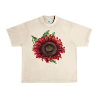 Sandshell ProCut Red Sunflower Urban Heavy Tee - LillyAllenDesigns