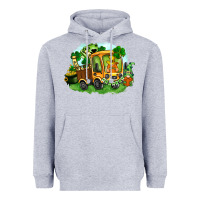 Heather Grey truck saint patrick's day Heavyweight Hoodie - FaDigitalArtStudio