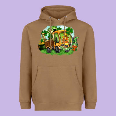 Truck Saint Patrick's Day Heavyweight Hoodie Designed By Fadigitalartstudio