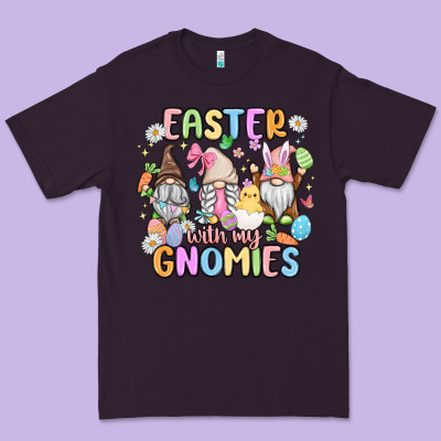 Easter  With My Gnomies Premium Tee Designed By Maliassmallbusiness