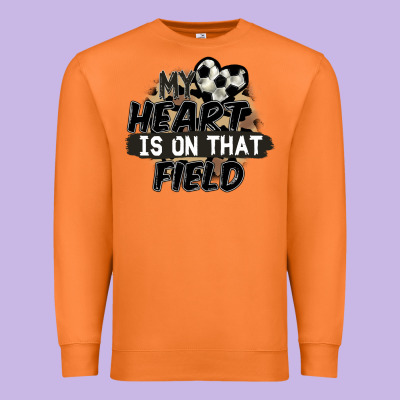 My Heart Is On That Field Soccer Premium Sweatshirt Designed By Fadigitalartstudio