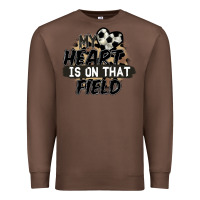 Chestnut my heart is on that field soccer Premium Sweatshirt - FaDigitalArtStudio