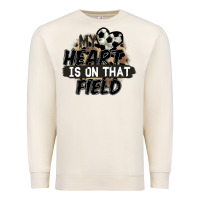 Sandshell my heart is on that field soccer Premium Sweatshirt - FaDigitalArtStudio