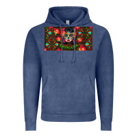 Vintage Denim Chingona Sugar Skull License Plate Vintage Hoodie - BundleAndBundleShop