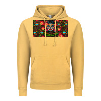Vintage Mustard Chingona Sugar Skull License Plate Vintage Hoodie - BundleAndBundleShop