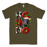 Army Green Christmas ho ho ho black angus Classic Tee - LillyAllenDesigns