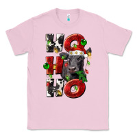 Bubblegum Pink Christmas ho ho ho black angus Classic Tee - LillyAllenDesigns