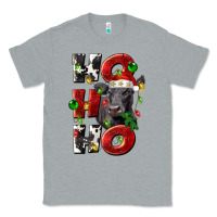Heather Grey Christmas ho ho ho black angus Classic Tee - LillyAllenDesigns