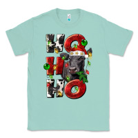Seafoam Christmas ho ho ho black angus Classic Tee - LillyAllenDesigns