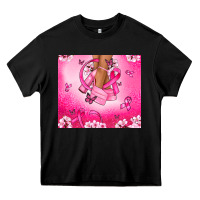 Black Breast Cancer diva Heavy Core Tee - NancyCooperArtShop