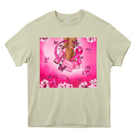 Mossy Breast Cancer diva Heavy Core Tee - NancyCooperArtShop