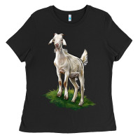 Black Kiko Goat Ladies Tee - LillyAllenDesigns