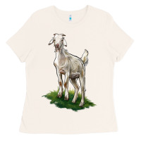 Bone Kiko Goat Ladies Tee - LillyAllenDesigns