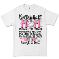 White volleyball mom Premium Tee - MaliasSmallBusiness