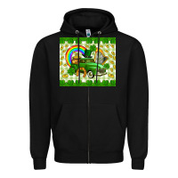 Black St. Patrick's truck Zipper Hoodie - CowGirlArtShop