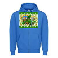 True Royal St. Patrick's truck Zipper Hoodie - CowGirlArtShop