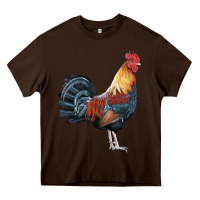 Chocolate Brown New Hampshire Red Rooster Heavy Core Tee - LillyAllenDesigns