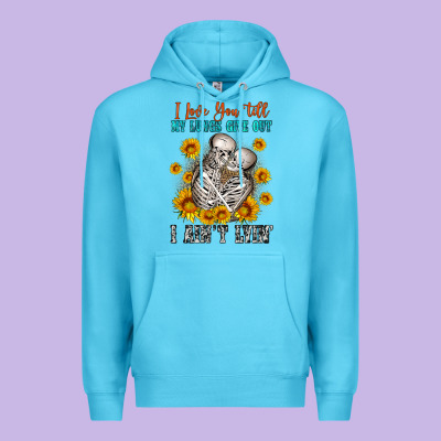 I Love You Till My Lungs Give Out Premium Hoodie Designed By Oliviacreatesart