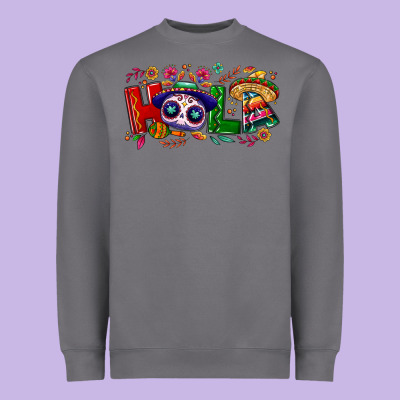 Hola Cinco De Mayo Heavyweight Sweatshirt Designed By Nancycooperartshop