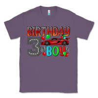 Lavender birthday boy 3 Classic Tee - BundleAndBundleShop