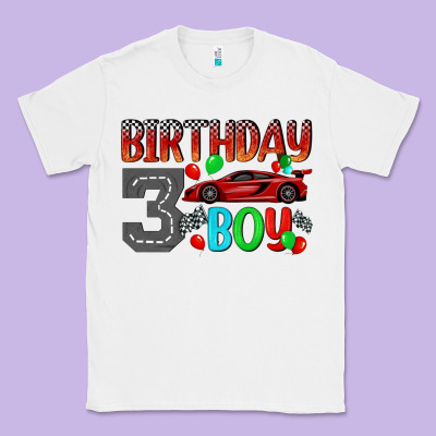 Birthday Boy 3 Classic Tee Designed By Bundleandbundleshop