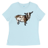 Baby Blue Nigerian Dwarf Goat Ladies Tee - LillyAllenDesigns