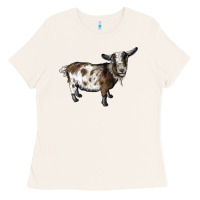 Bone Nigerian Dwarf Goat Ladies Tee - LillyAllenDesigns
