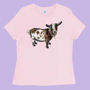 Nigerian Dwarf Goat Ladies Tee Designed By Lillyallendesigns