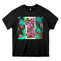Black pink floral nurse with flowers Heavy Core Tee - AdoDesignShop