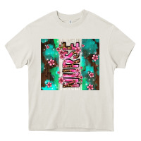 Cream pink floral nurse with flowers Heavy Core Tee - AdoDesignShop