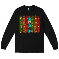 Black christmas brushstrokes Long Sleeve Tee - RanaPortraitStore