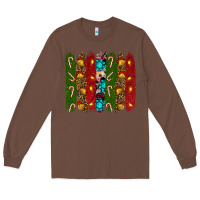 Chestnut christmas brushstrokes Long Sleeve Tee - RanaPortraitStore