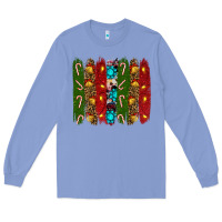 Colony Blue christmas brushstrokes Long Sleeve Tee - RanaPortraitStore