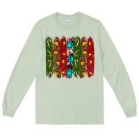 Matcha christmas brushstrokes Long Sleeve Tee - RanaPortraitStore