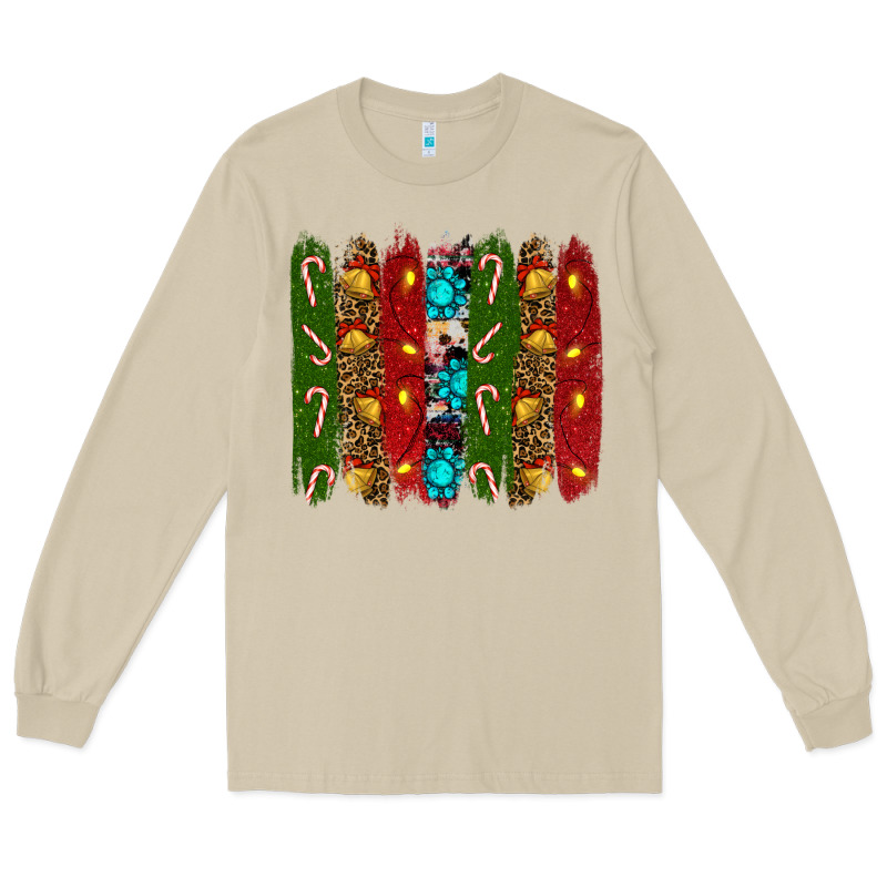 Christmas Brushstrokes Long Sleeve Tee by RanaPortraitStore | Teevron
