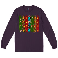 Plum christmas brushstrokes Long Sleeve Tee - RanaPortraitStore