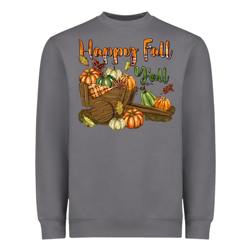 Happy Fall Y'all Heavyweight Sweatshirt by texasbilliewilder | Teevron