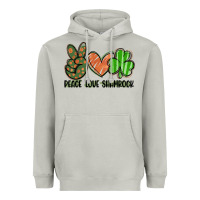 Moon Dust peace love shamrock Heavyweight Hoodie - FaDigitalArtStudio