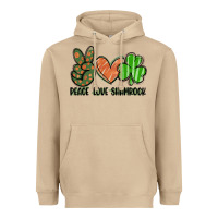 Mushroom peace love shamrock Heavyweight Hoodie - FaDigitalArtStudio