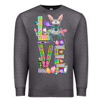 Charcoal Heather Love Easter Nurse Premium Sweatshirt - BundleAndBundleShop