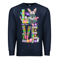 Navy Love Easter Nurse Premium Sweatshirt - BundleAndBundleShop