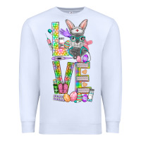 White Love Easter Nurse Premium Sweatshirt - BundleAndBundleShop