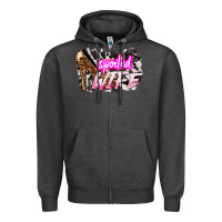 Charcoal Heather Spoiled wife Mother's Day Zipper Hoodie - HowdyJamesFarm