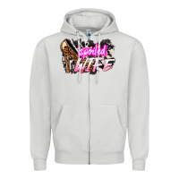 Dove Grey Spoiled wife Mother's Day Zipper Hoodie - HowdyJamesFarm